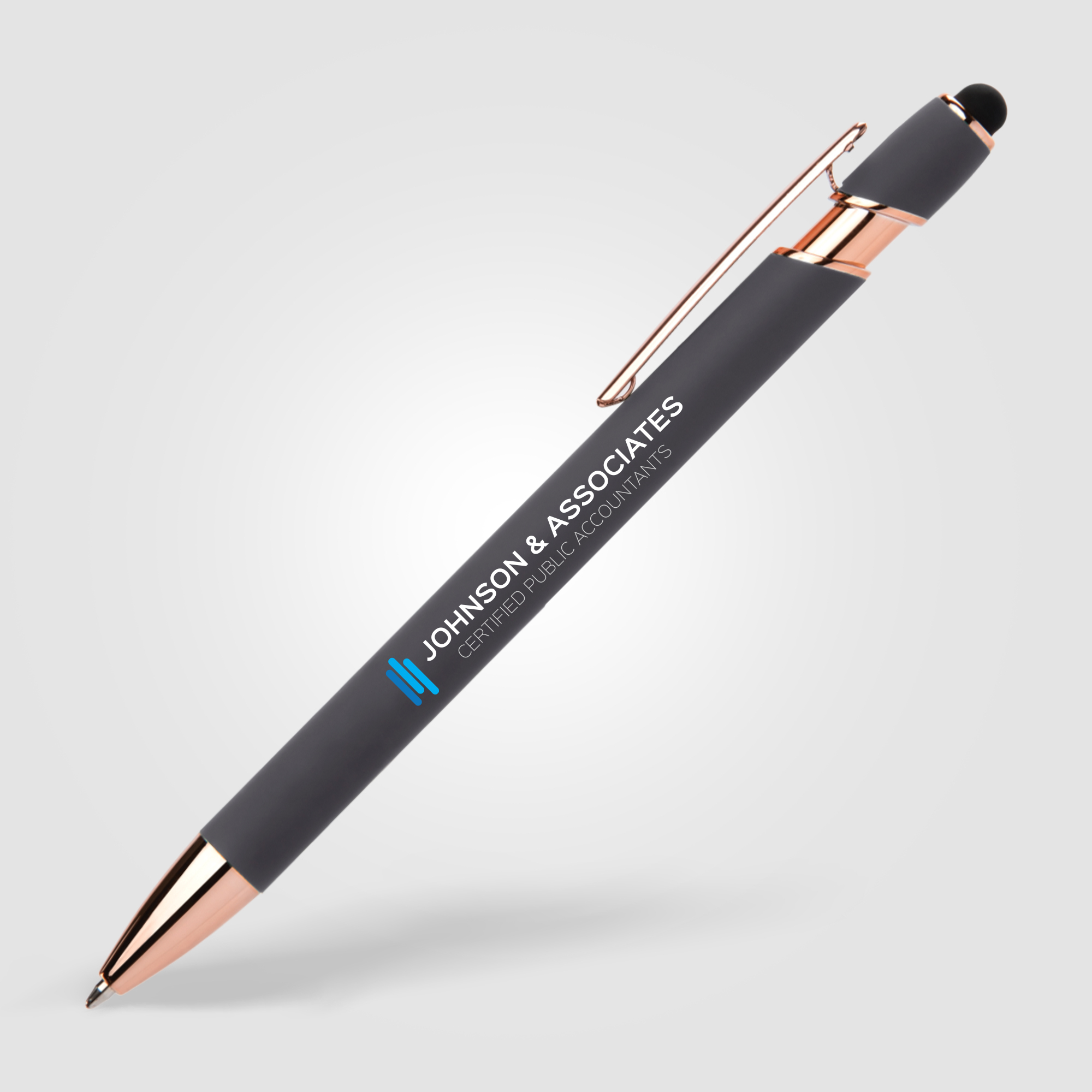 Stylo/stylet personnalisable - Prince Softy Gris/Rose Gold